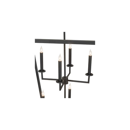 8 Light 51" Wide Taper Candle Pendant