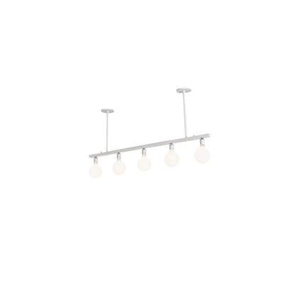 5 Light 54" Wide Linear Pendant