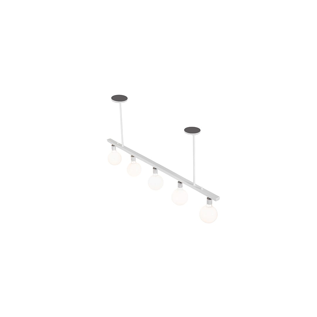 5 Light 54" Wide Linear Pendant