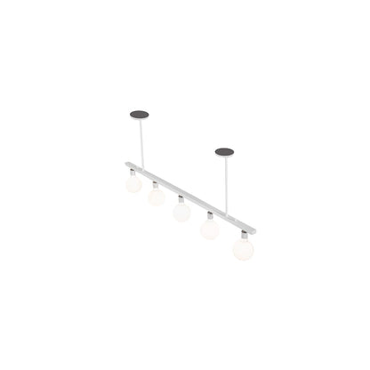 5 Light 54" Wide Linear Pendant