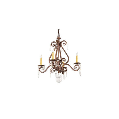 Adrianna 4 Light 22" Wide Crystal Candle Style Chandelier