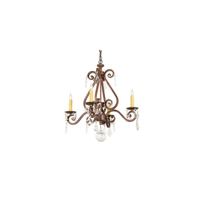 Adrianna 4 Light 22" Wide Crystal Candle Style Chandelier
