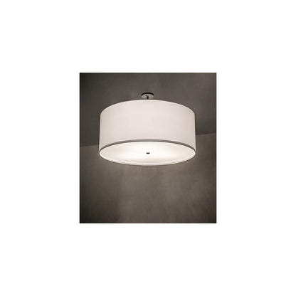 Cilindro 3 Light 36" Wide Semi-Flush Drum Ceiling Fixture - Oil Rubbed Bronze Finish