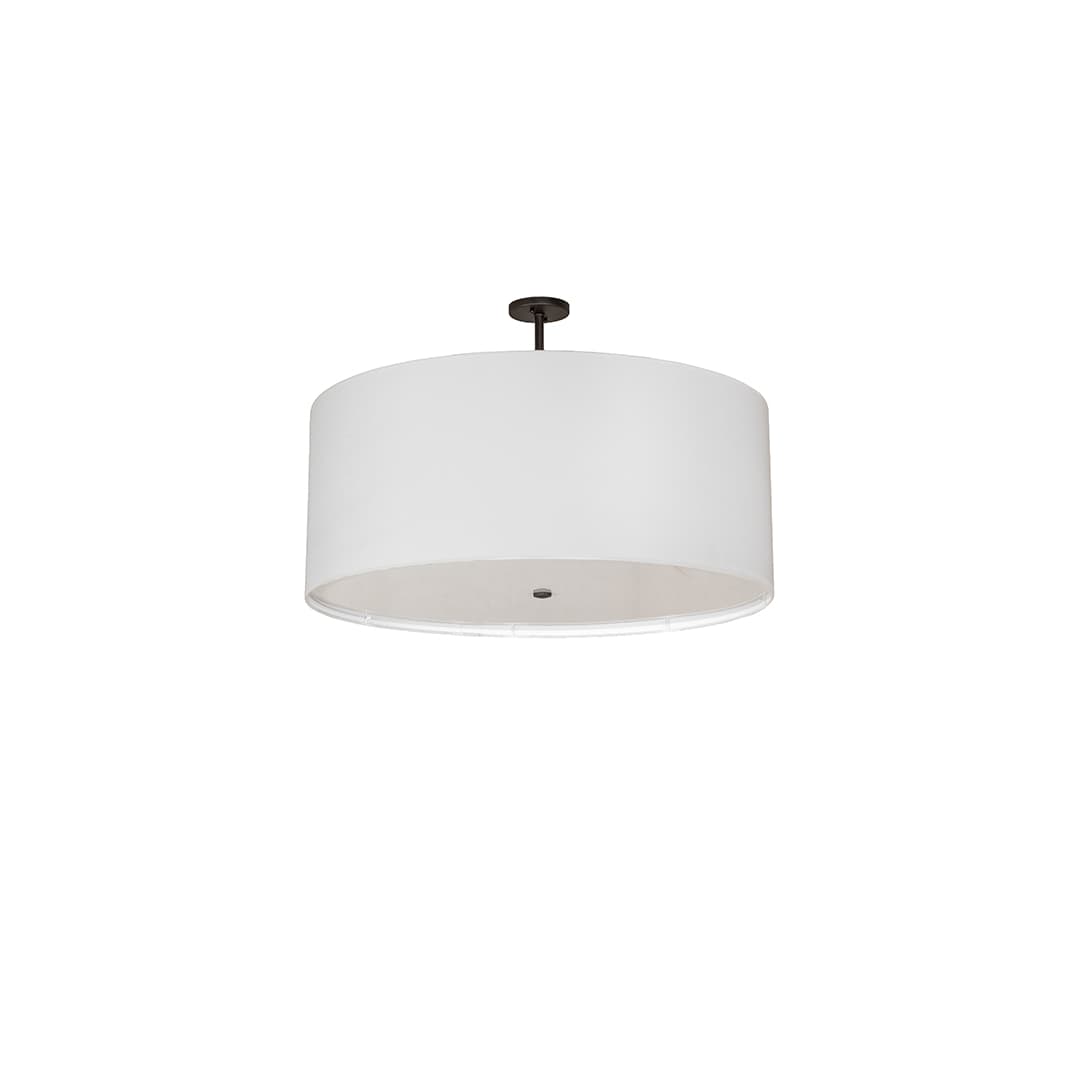 Cilindro 3 Light 36" Wide Semi-Flush Drum Ceiling Fixture - Oil Rubbed Bronze Finish