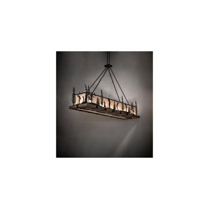 4 Light 72" Wide Linear Pendant