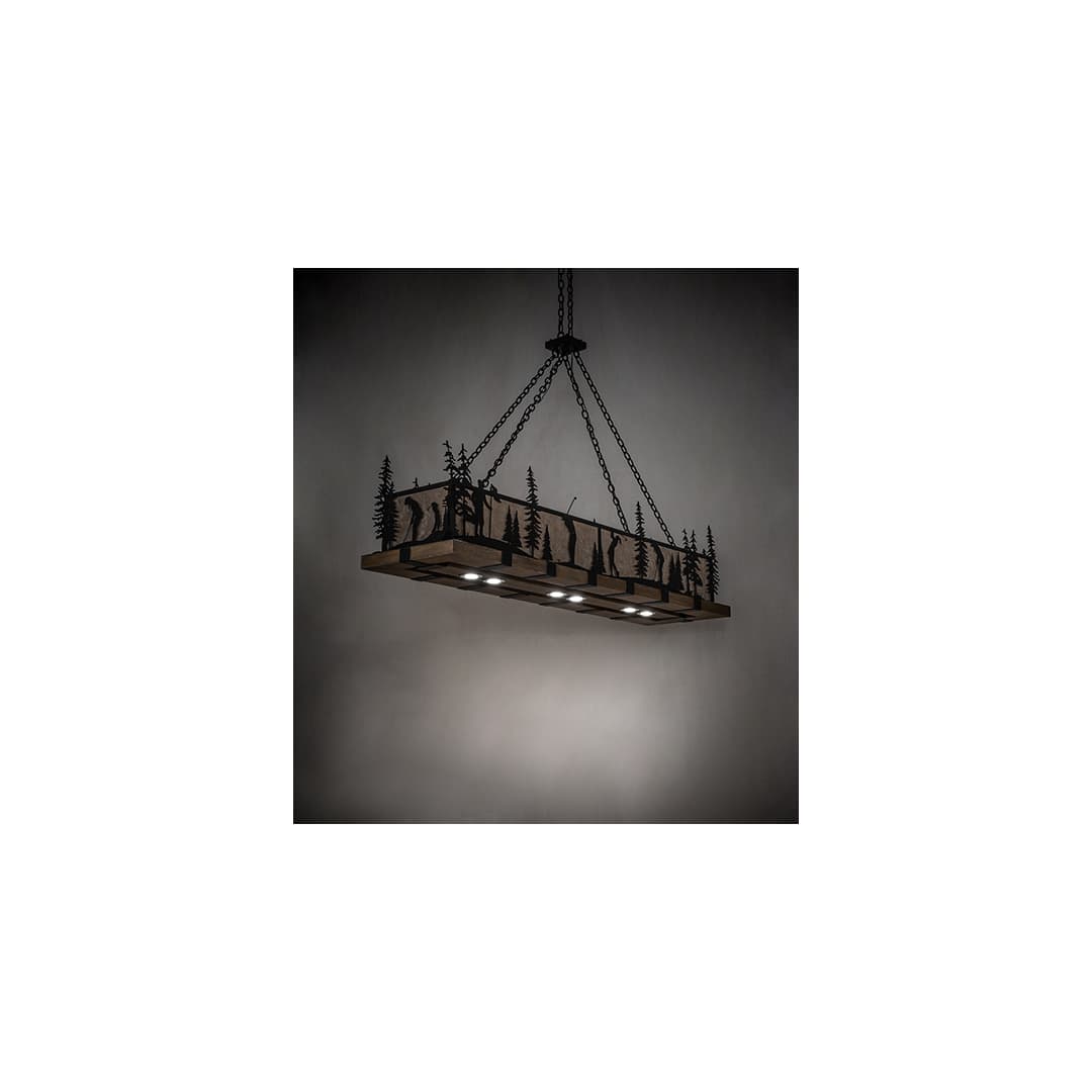 4 Light 72" Wide Linear Pendant