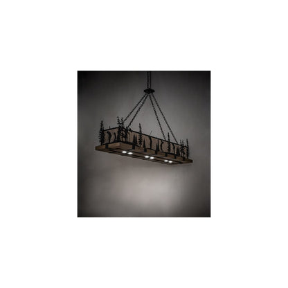 4 Light 72" Wide Linear Pendant