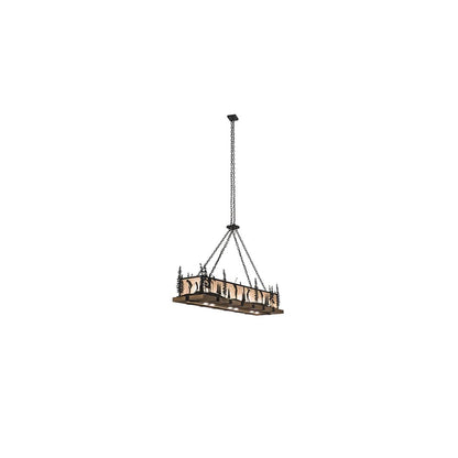 4 Light 72" Wide Linear Pendant