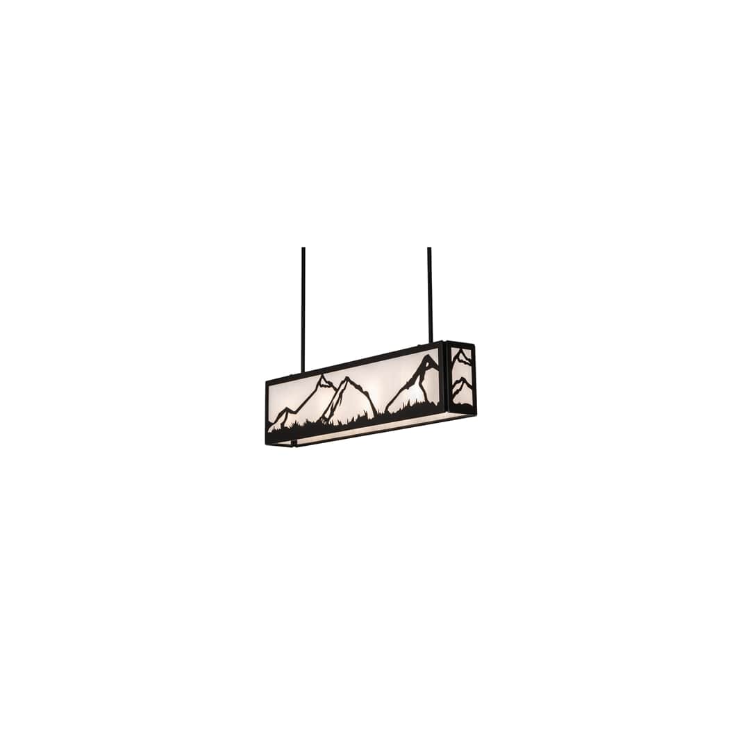 4 Light 34" Wide Linear Pendant