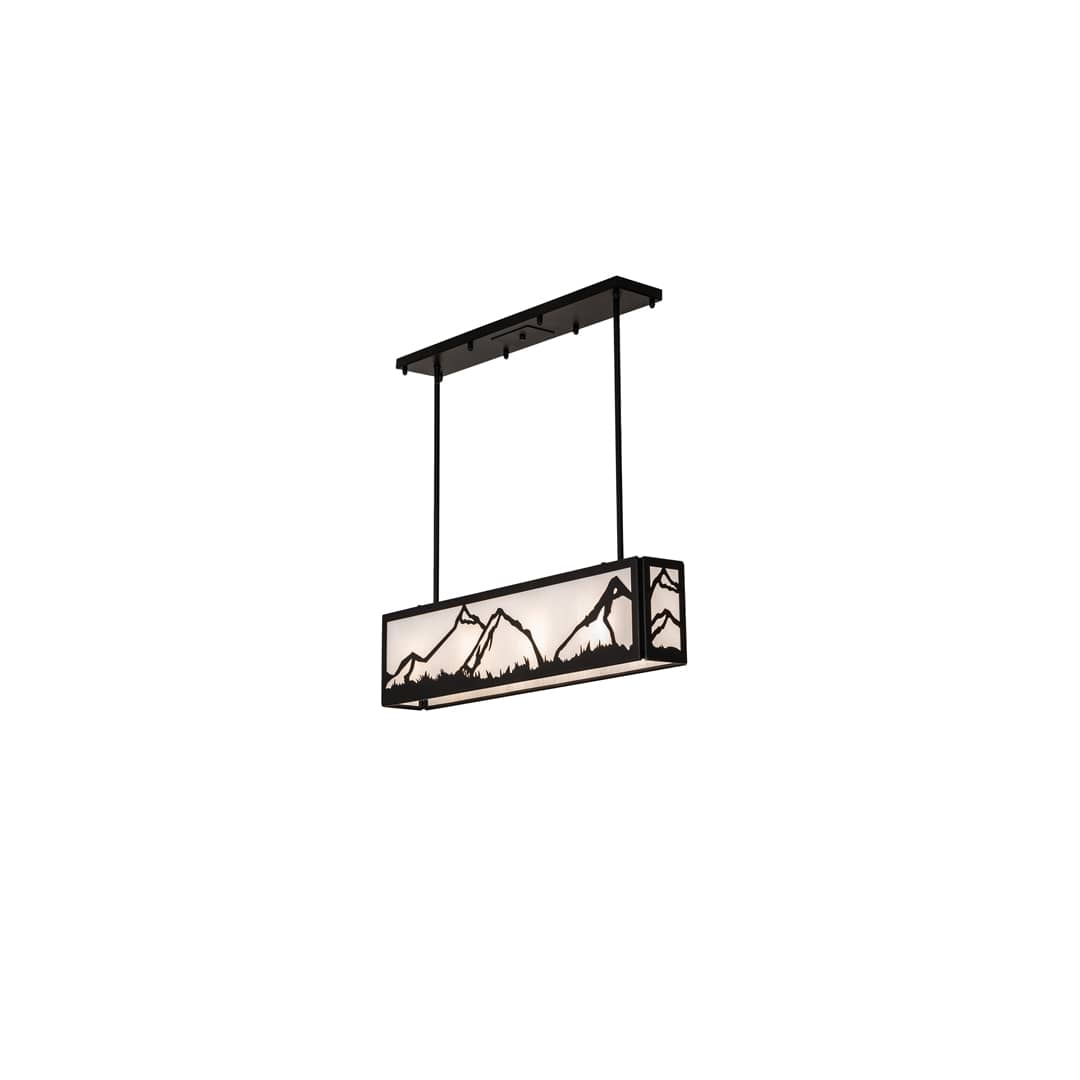 4 Light 34" Wide Linear Pendant