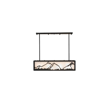 4 Light 34" Wide Linear Pendant