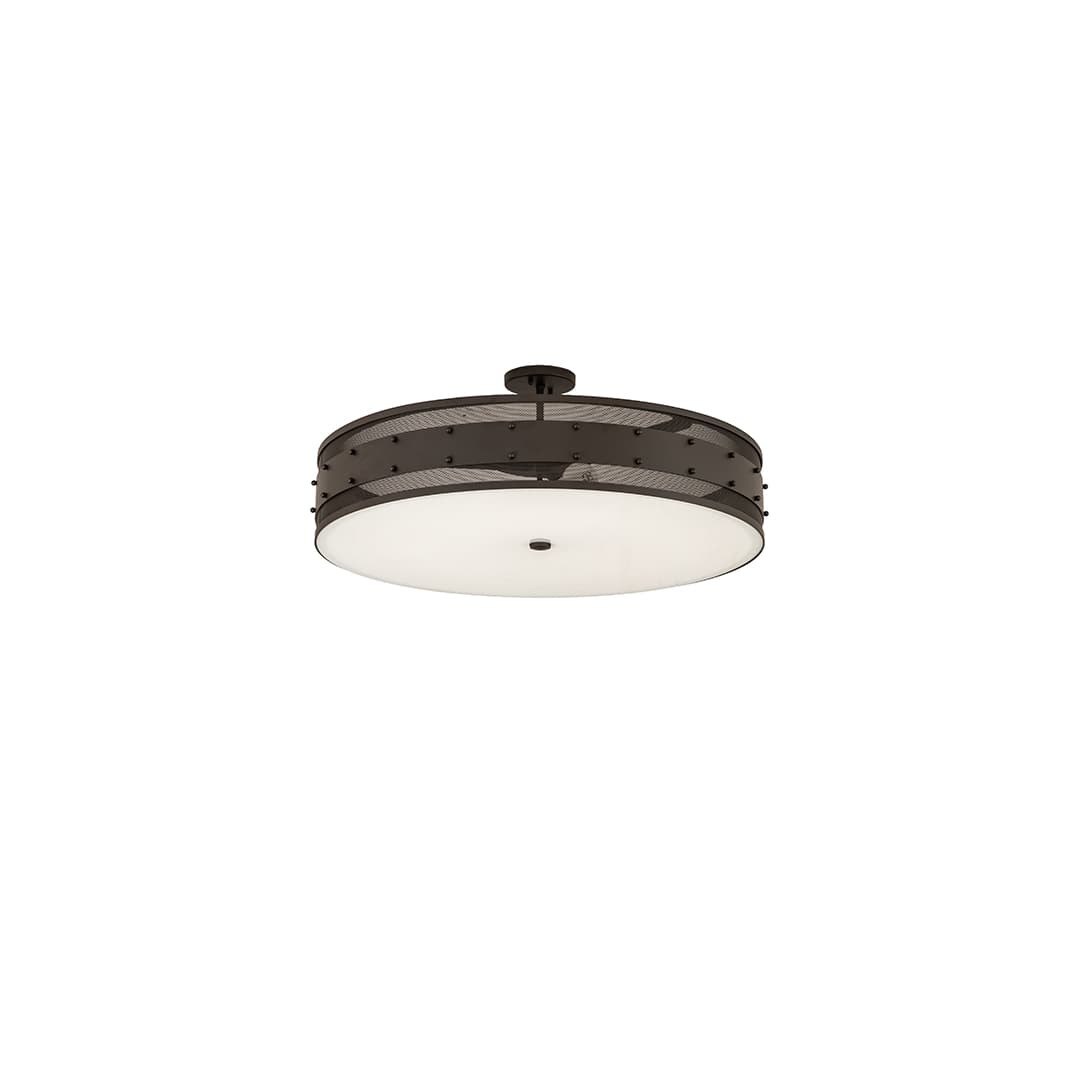 Nolan 3 Light 30" Wide Semi-Flush Drum Ceiling Fixture