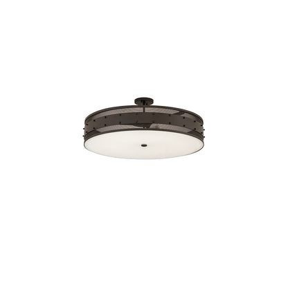 Nolan 3 Light 30" Wide Semi-Flush Drum Ceiling Fixture