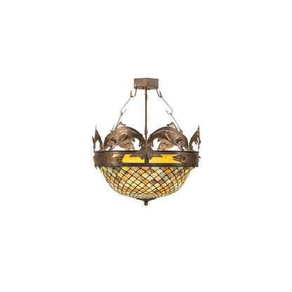 Catch of the Day 4 Light 30" Wide Semi-Flush Bowl Ceiling Fixture