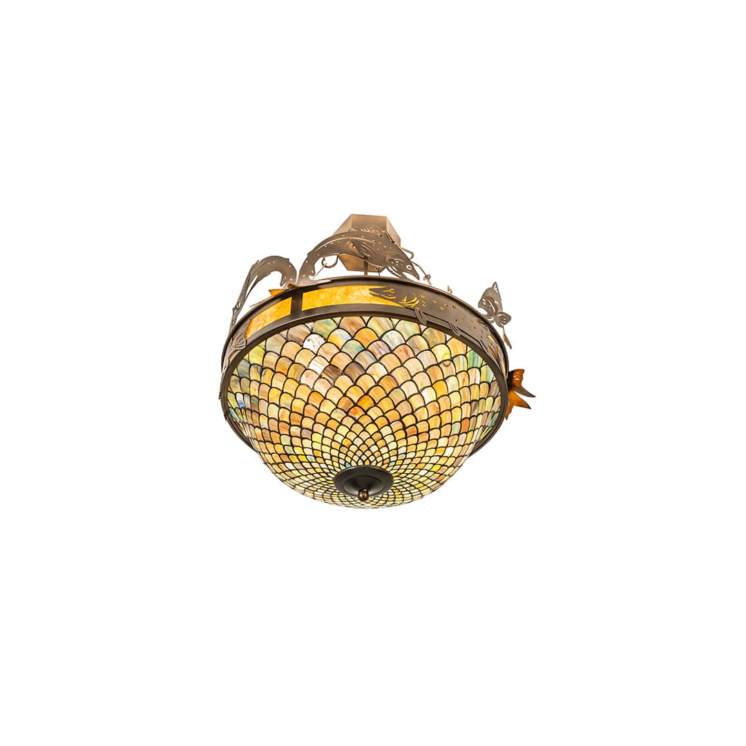 Catch of the Day 4 Light 30" Wide Semi-Flush Bowl Ceiling Fixture