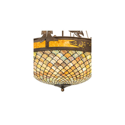 Catch of the Day 4 Light 30" Wide Semi-Flush Bowl Ceiling Fixture
