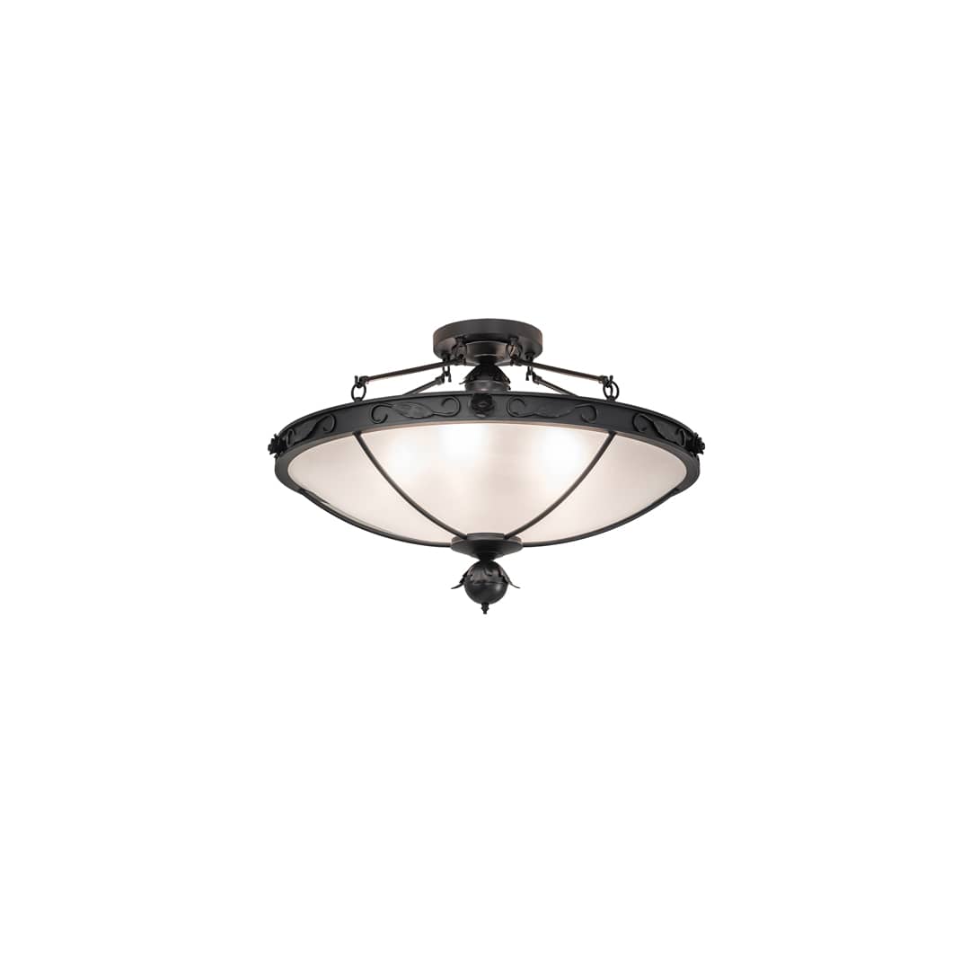 Arabesque 5 Light 32" Wide Semi-Flush Bowl Ceiling Fixture
