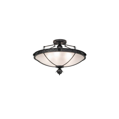 Arabesque 5 Light 32" Wide Semi-Flush Bowl Ceiling Fixture