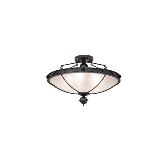 Arabesque 5 Light 32" Wide Semi-Flush Bowl Ceiling Fixture