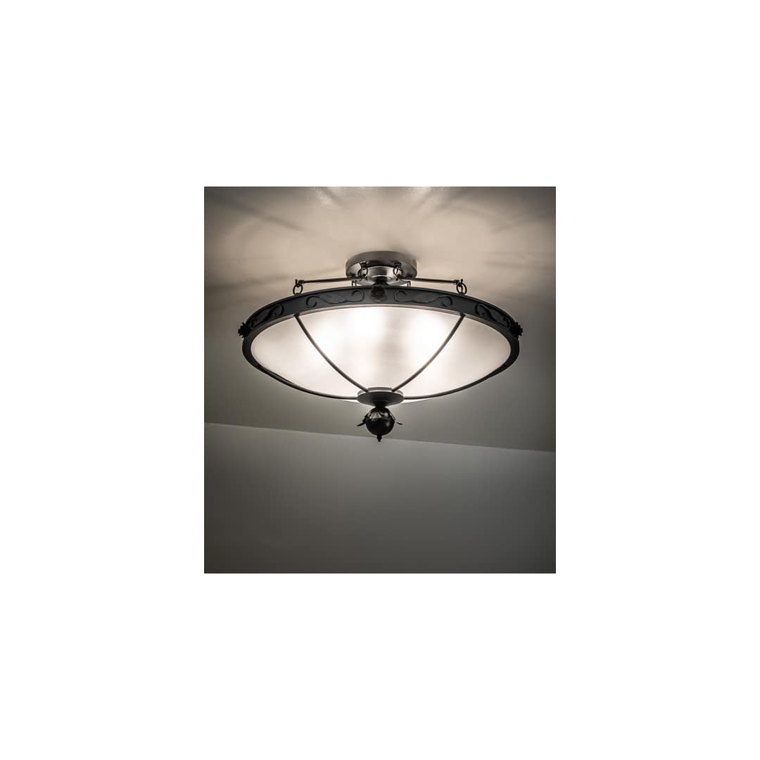 Arabesque 5 Light 32" Wide Semi-Flush Bowl Ceiling Fixture