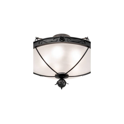 Arabesque 5 Light 32" Wide Semi-Flush Bowl Ceiling Fixture