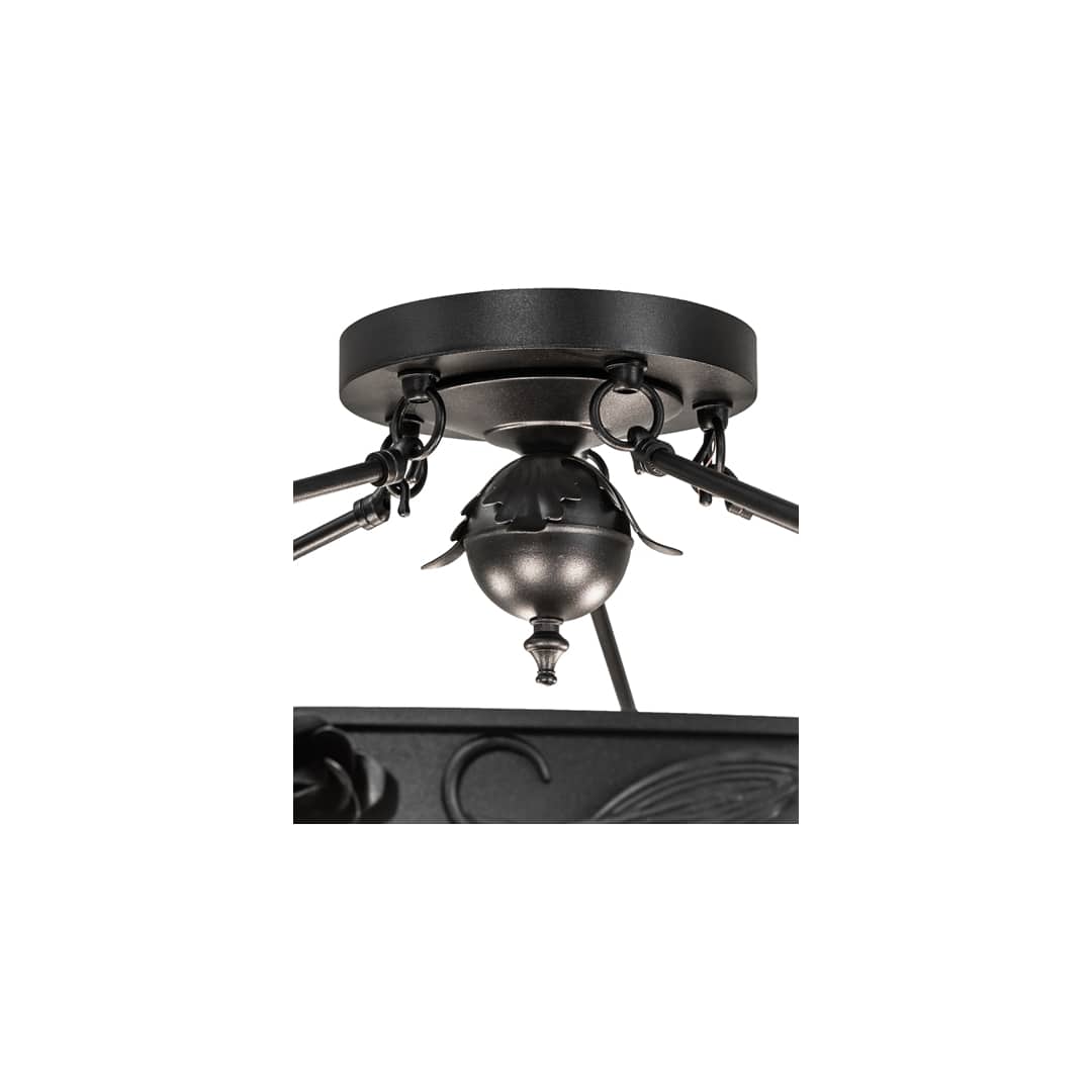 Arabesque 5 Light 32" Wide Semi-Flush Bowl Ceiling Fixture