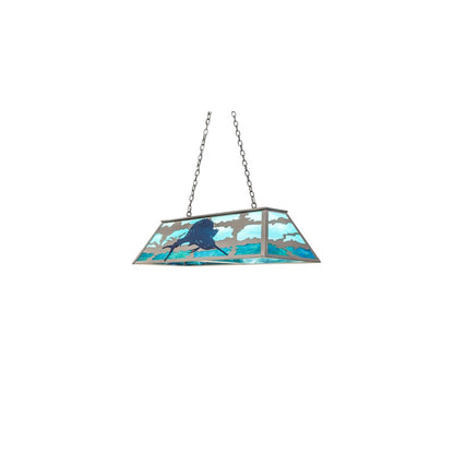 6 Light 48" Wide Linear Pendant