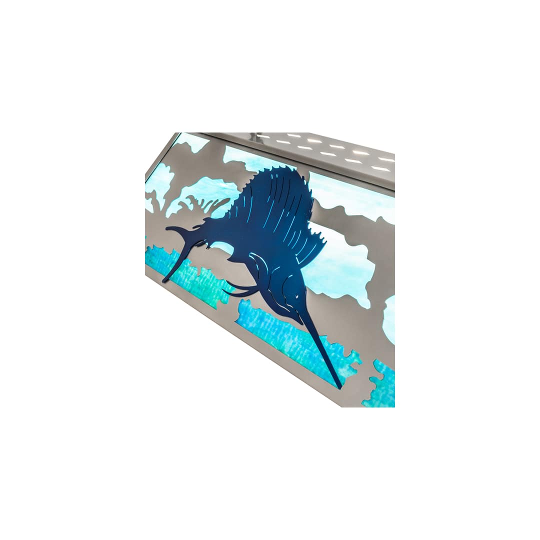 6 Light 48" Wide Linear Pendant