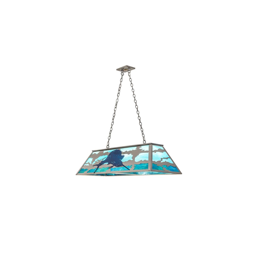 6 Light 48" Wide Linear Pendant