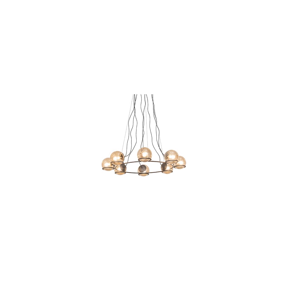 8 Light 50" Wide Suspension Pendant