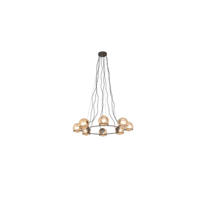 8 Light 50" Wide Suspension Pendant