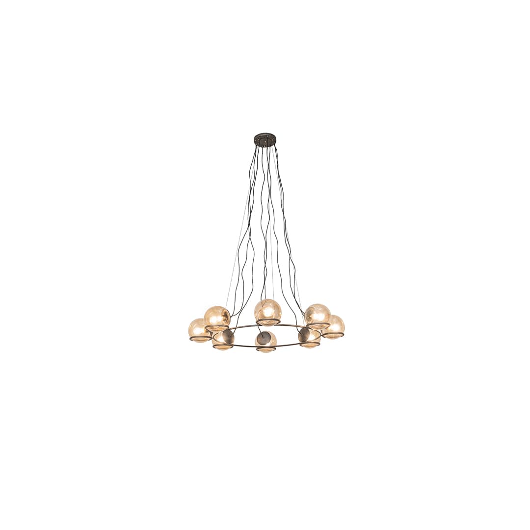 8 Light 50" Wide Suspension Pendant