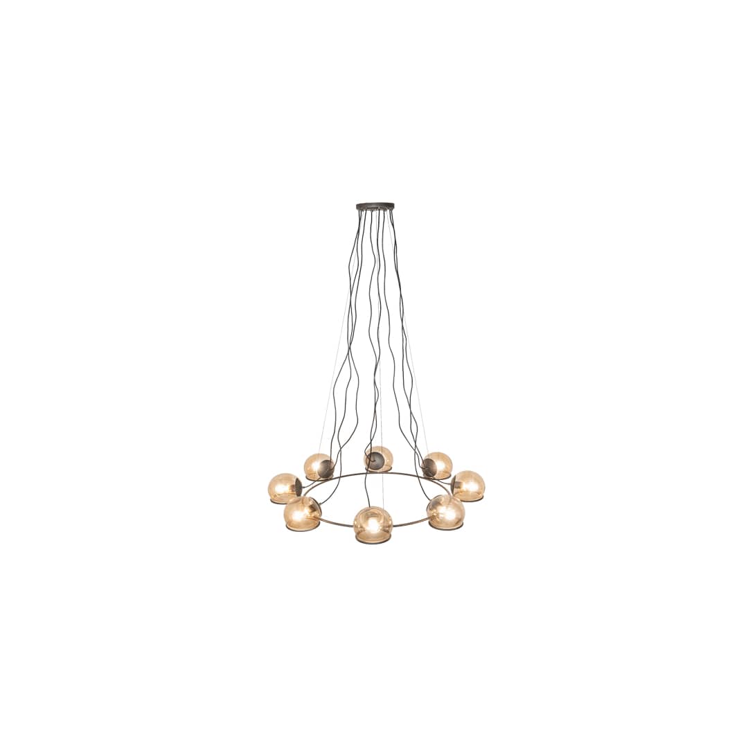 8 Light 50" Wide Suspension Pendant