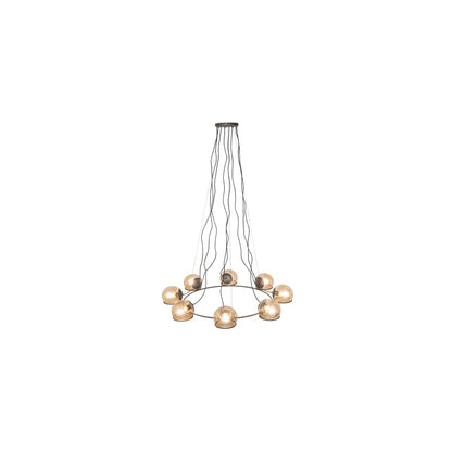 8 Light 50" Wide Suspension Pendant
