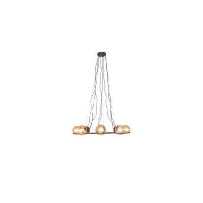 8 Light 50" Wide Suspension Pendant