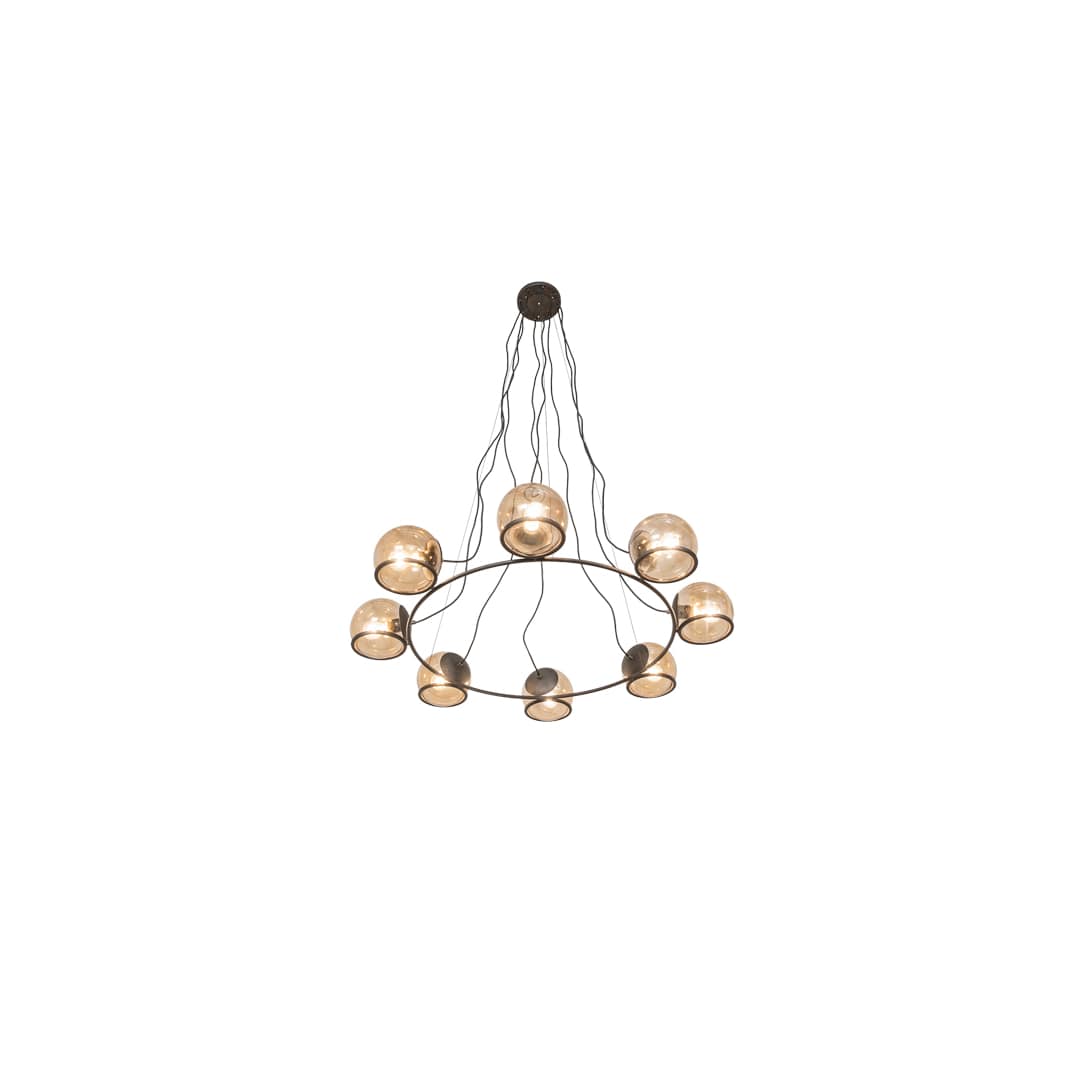 8 Light 50" Wide Suspension Pendant