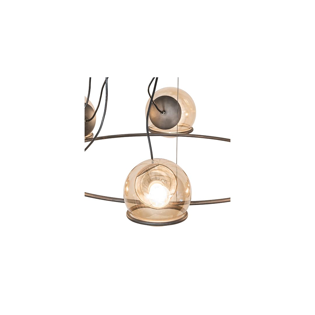 8 Light 50" Wide Suspension Pendant