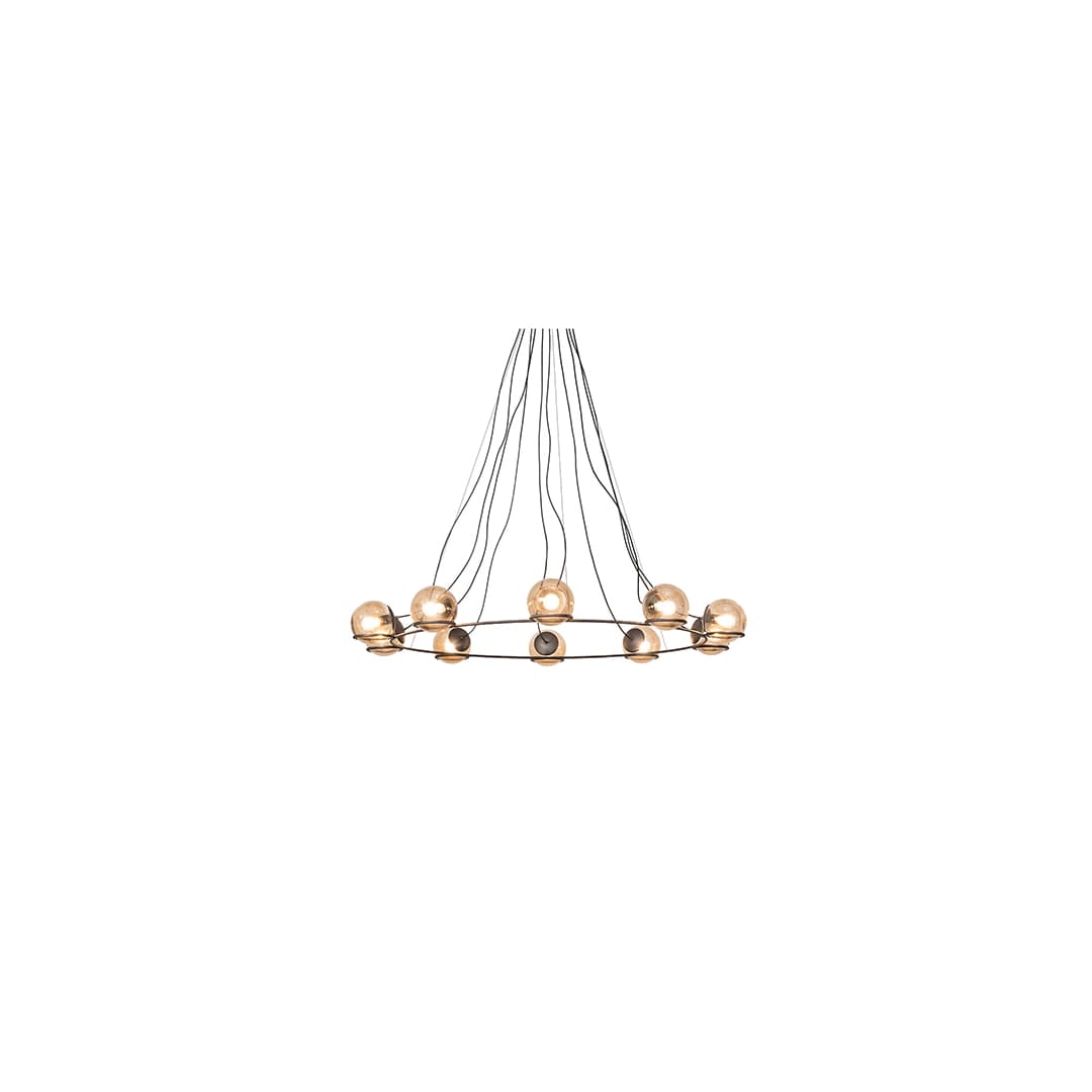 10 Light 73" Wide Suspension Pendant