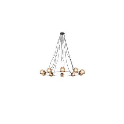 10 Light 73" Wide Suspension Pendant