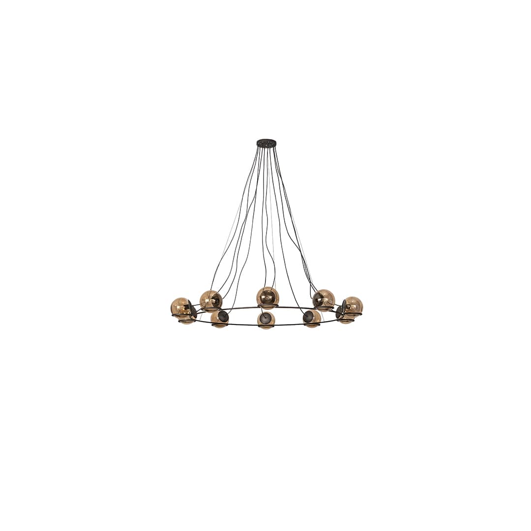 10 Light 73" Wide Suspension Pendant