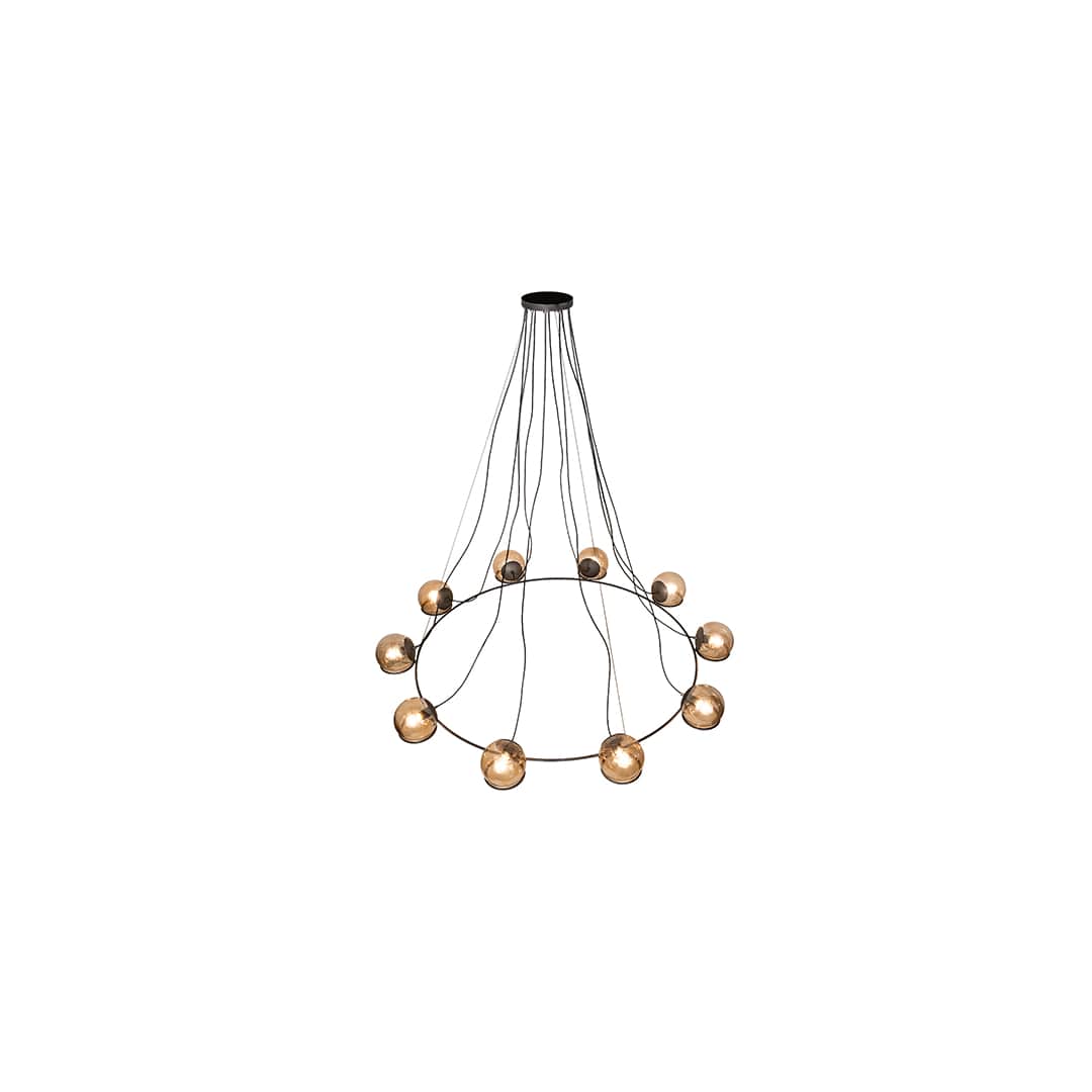 10 Light 73" Wide Suspension Pendant