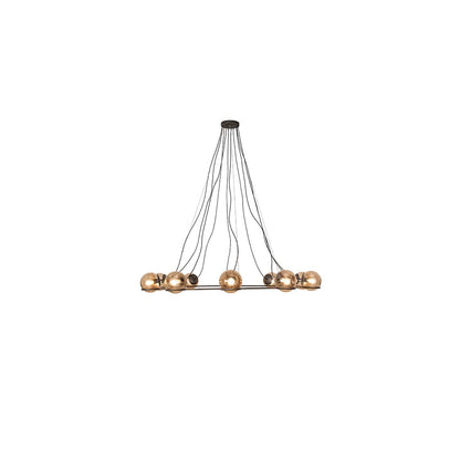 10 Light 73" Wide Suspension Pendant