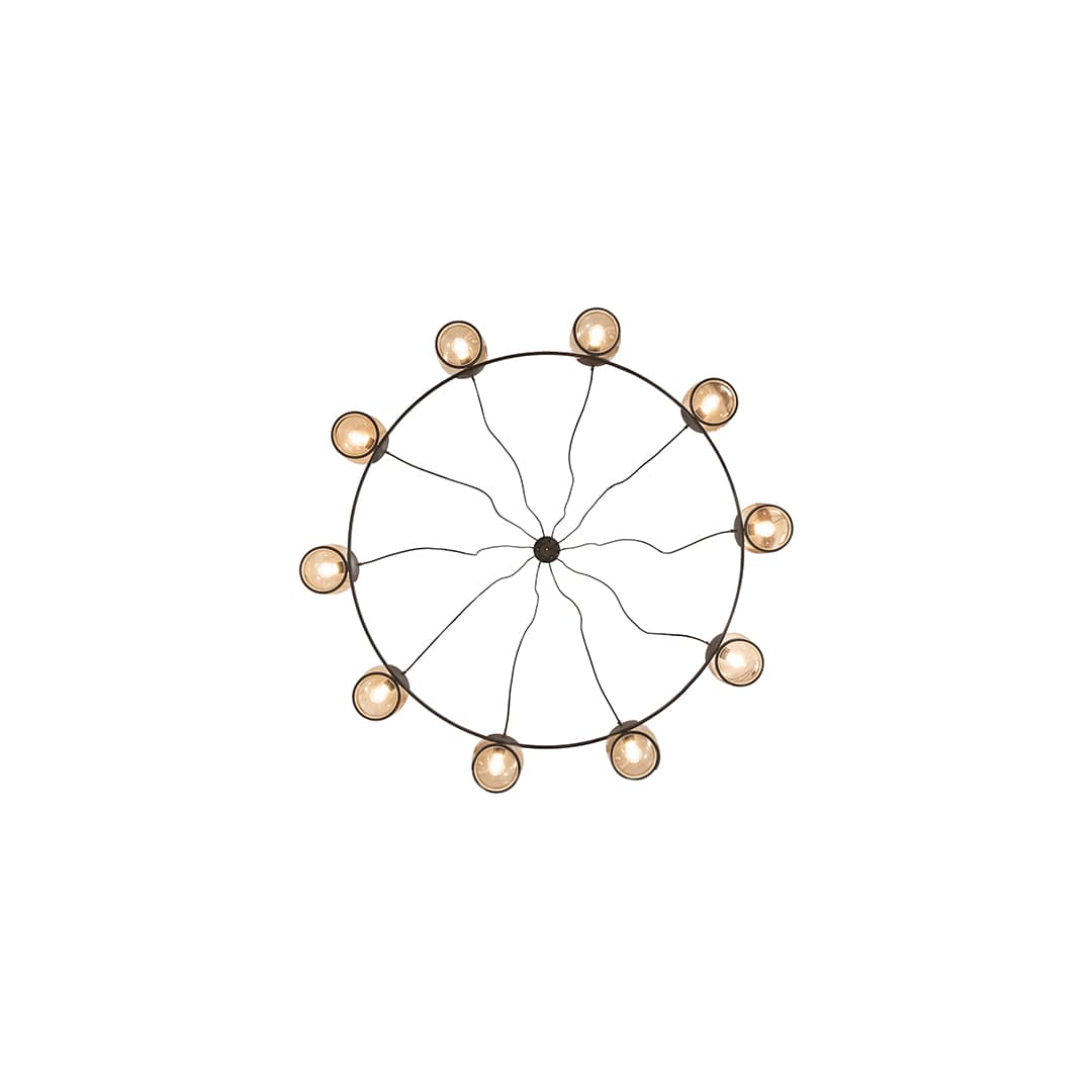 10 Light 73" Wide Suspension Pendant