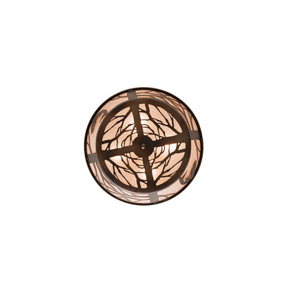 Leaping Trout 4 Light 22" Wide Semi-Flush Ceiling Fixture