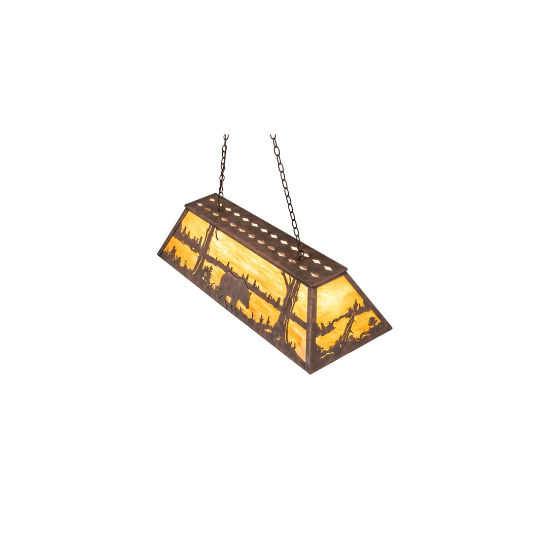 6 Light 48" Wide Billiard Linear Pendant