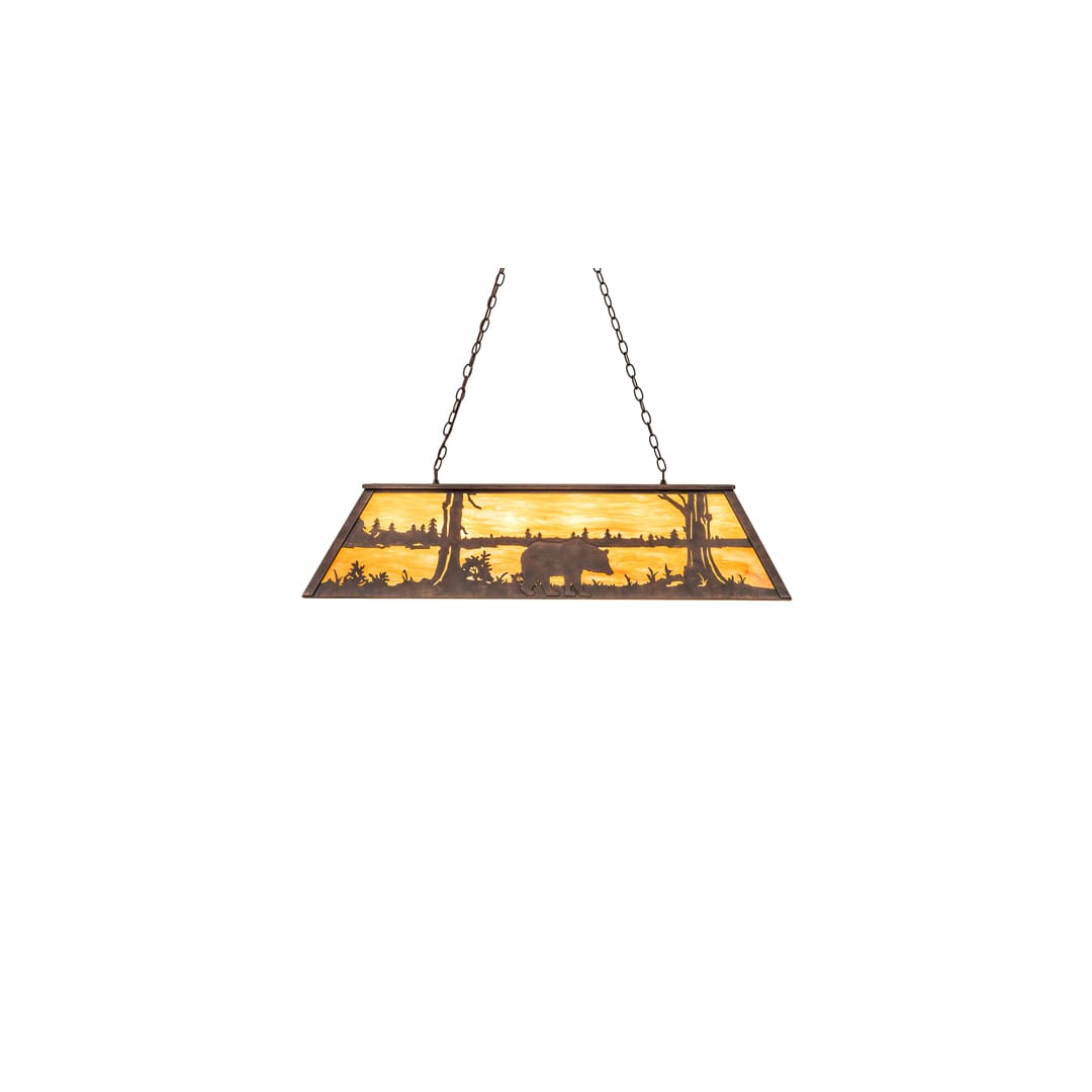 6 Light 48" Wide Billiard Linear Pendant