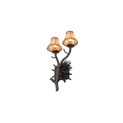 2 Light 22" Tall Wall Sconce