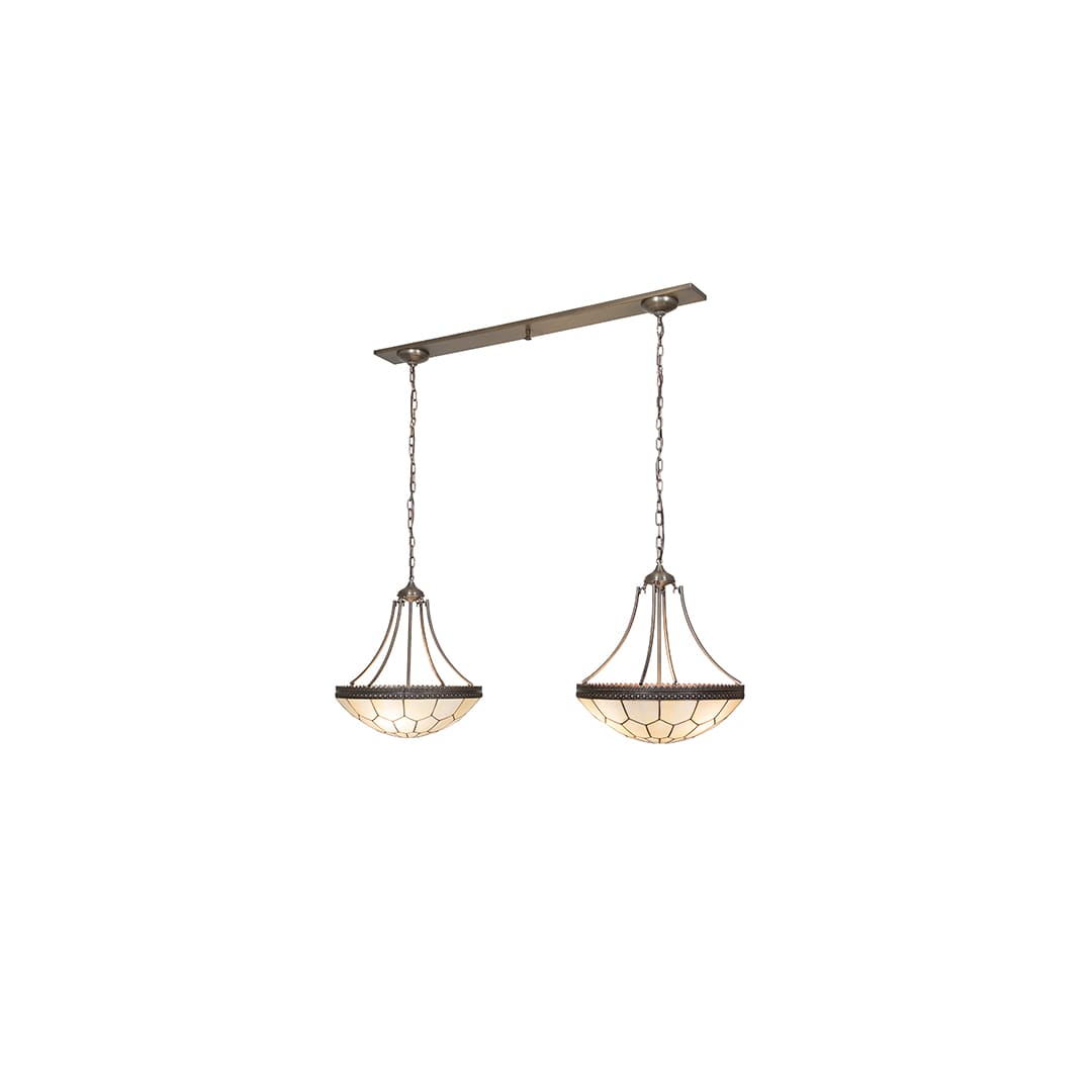 6 Light 56" Wide Linear Pendant