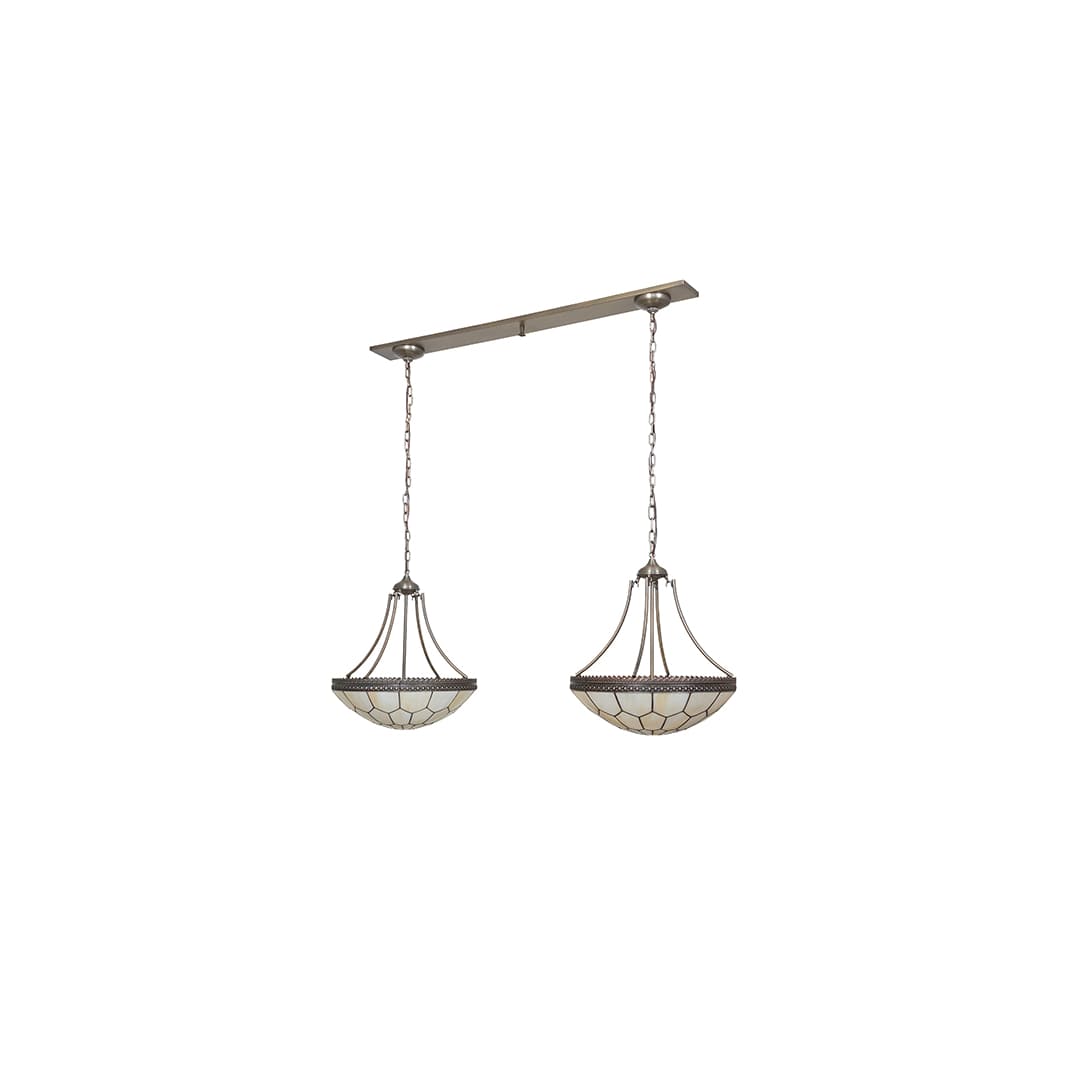 6 Light 56" Wide Linear Pendant