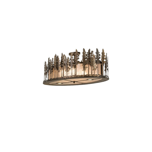 Tall Pines 6 Light 48" Wide Semi-Flush Ceiling Fixture